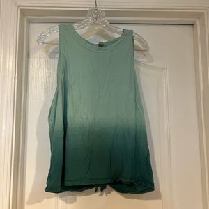 Tie dye open back tank top